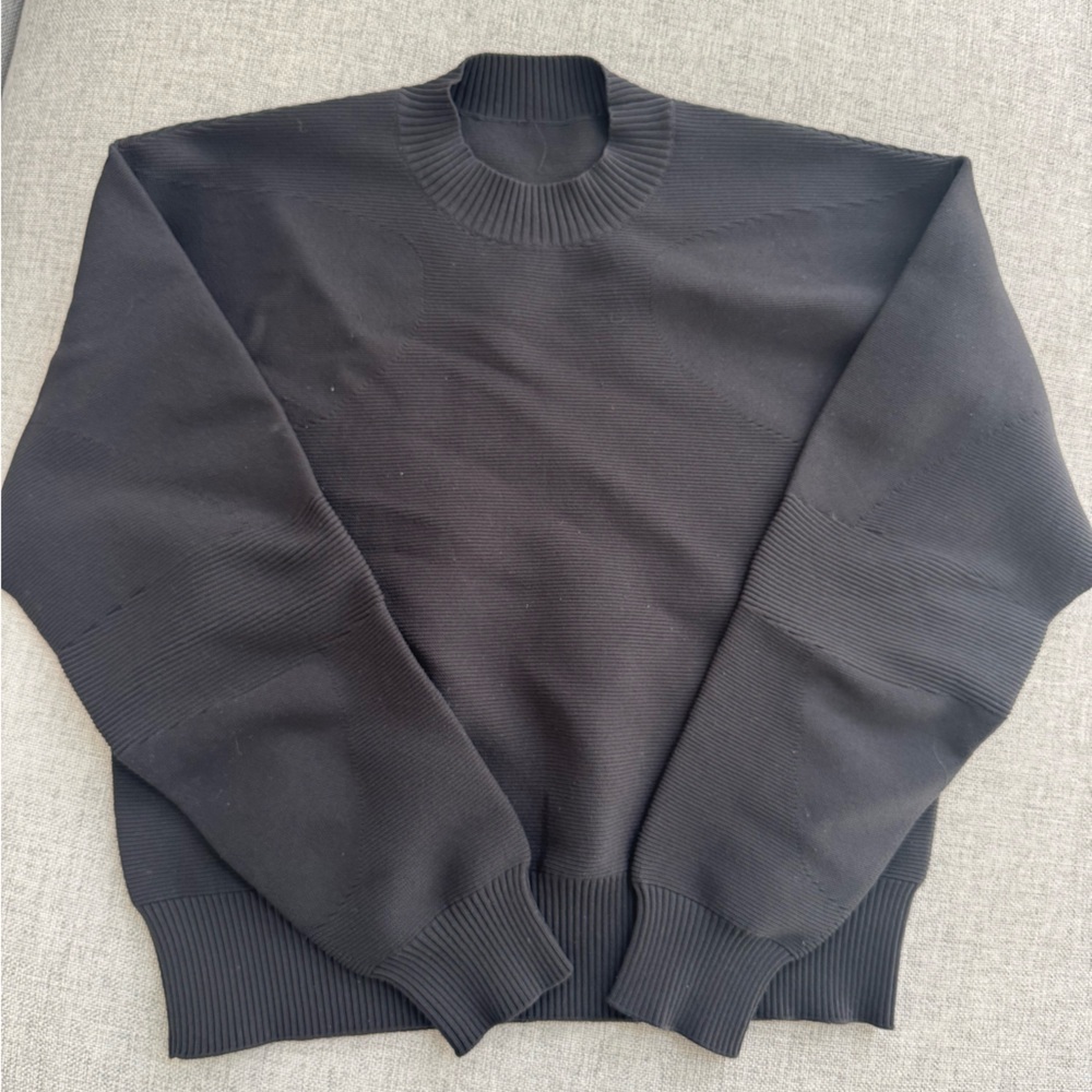 lululemon athletica Black Crew Neck Sweater